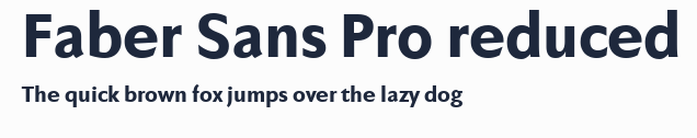 Faber Sans Pro reduced預覽圖