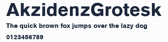 AkzidenzGrotesk