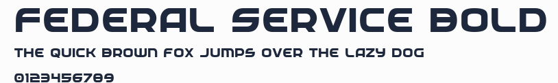 Federal Service Bold預覽圖