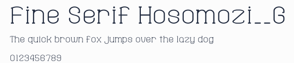 Fine Serif Hosomozi__G預覽圖