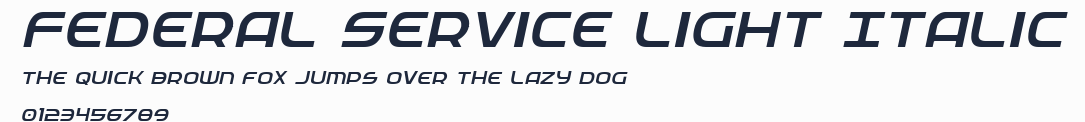 Federal Service Light Italic預覽圖