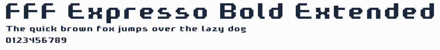 FFF Expresso Bold Extended預覽圖