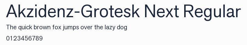 Akzidenz-Grotesk Next Regular預覽圖