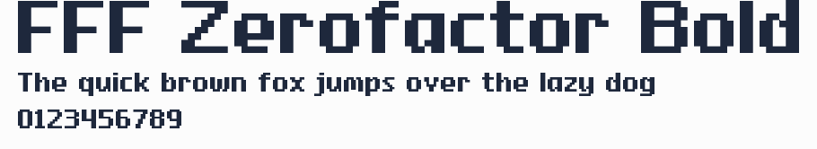 FFF Zerofactor Bold