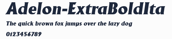 Adelon-ExtraBoldIta預覽圖