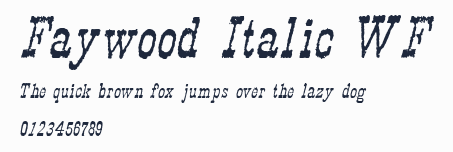 Faywood Italic WF預覽圖