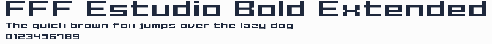 FFF Estudio Bold Extended預覽圖