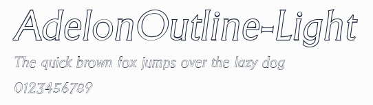 AdelonOutline-Light預覽圖