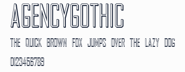 AgencyGothic