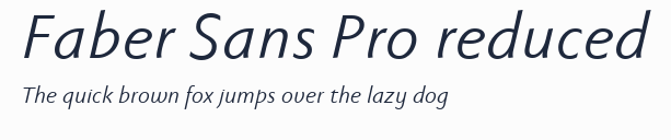 Faber Sans Pro reduced預覽圖