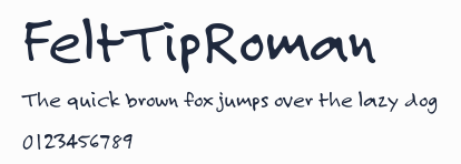 FeltTipRoman預覽圖
