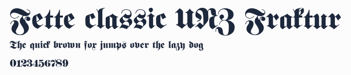 Fette classic UNZ Fraktur預覽圖