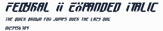 Fedyral II Expanded Italic預覽圖