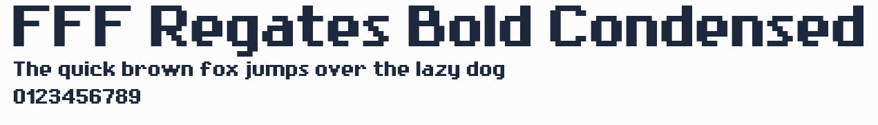FFF Regates Bold Condensed預覽圖