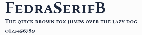 FedraSerifB預覽圖