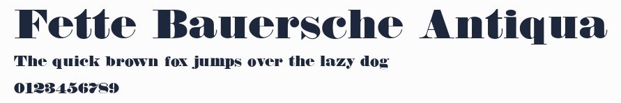Fette Bauersche Antiqua預覽圖