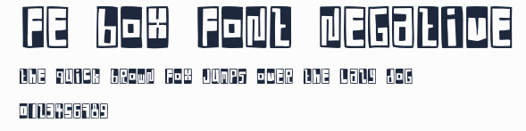 FE Box Font Negative預覽圖