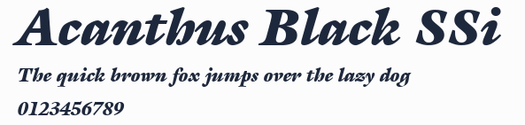 Acanthus Black SSi預覽圖