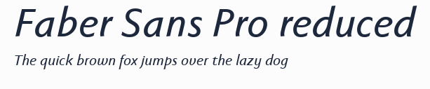 Faber Sans Pro reduced預覽圖