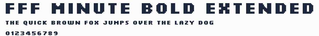 FFF Minute Bold Extended預覽圖