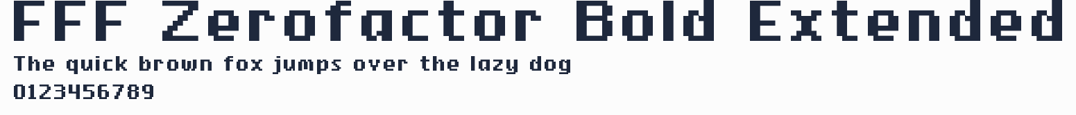 FFF Zerofactor Bold Extended預覽圖