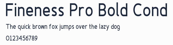 Fineness Pro Bold Cond預覽圖