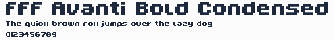 FFF Avanti Bold Condensed預覽圖