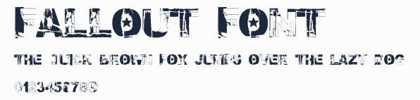 Fallout Font預覽圖
