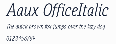 Aaux OfficeItalic預覽圖