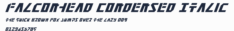 Falconhead Condensed Italic預覽圖