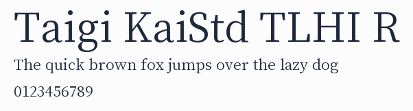 Taigi KaiStd TLHI R預覽圖