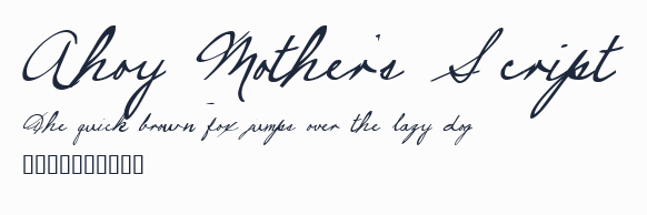 Ahoy Mother's Script預覽圖