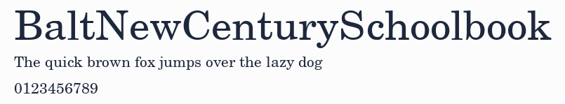 BaltNewCenturySchoolbook預覽圖