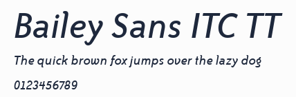 Bailey Sans ITC TT預覽圖