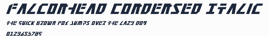 Falconhead Condensed Italic預覽圖