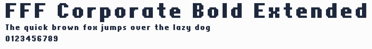 FFF Corporate Bold Extended預覽圖