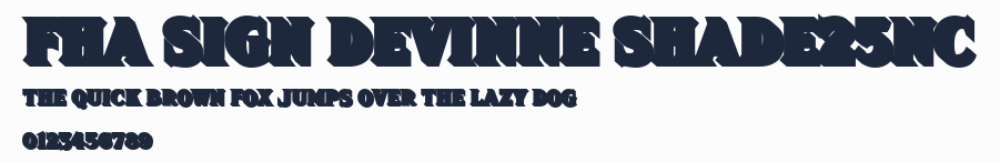 FHA Sign DeVinne Shade25NC預覽圖