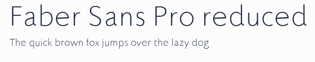 Faber Sans Pro reduced預覽圖