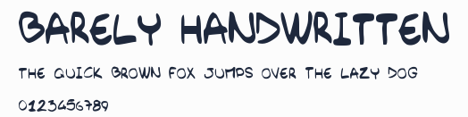 Barely_Handwritten預覽圖