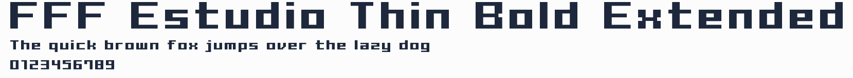 FFF Estudio Thin Bold Extended