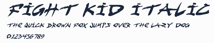Fight Kid Italic預覽圖