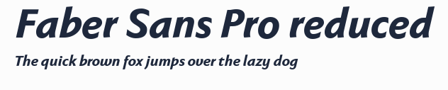 Faber Sans Pro reduced預覽圖