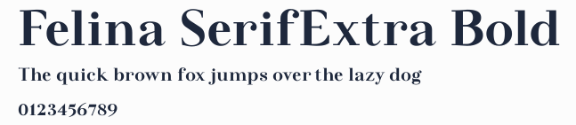 Felina SerifExtra Bold預覽圖