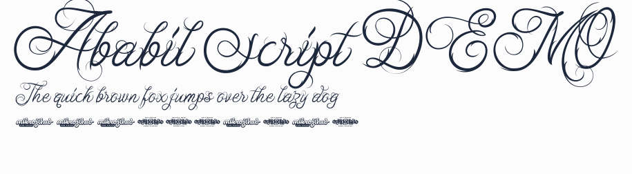 Ababil Script DEMO預覽圖