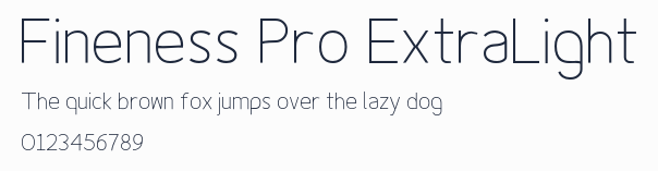 Fineness Pro ExtraLight預覽圖