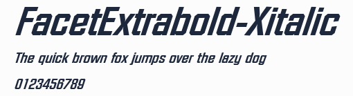 FacetExtrabold-Xitalic預覽圖