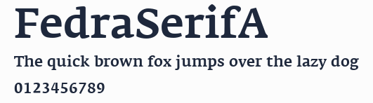 FedraSerifA預覽圖
