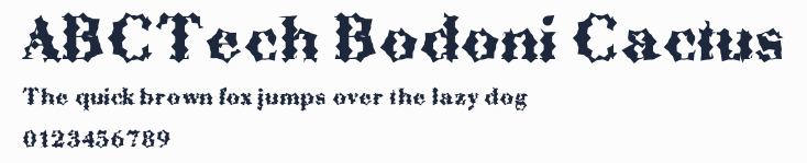 ABCTech Bodoni Cactus預覽圖