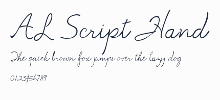 AL Script Hand預覽圖