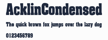 AcklinCondensed預覽圖